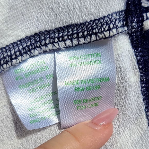 Lilly Pulitzer navy/white summer cotton dress - Picture 7 of 7